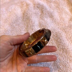 Rose Gold and Black Bangle Bracelet